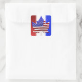 Canada USA Stickers Amerikaanse Canadese Vlag Stic (Tas)