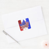 Canada USA Stickers Amerikaanse Canadese Vlag Stic (Envelop)