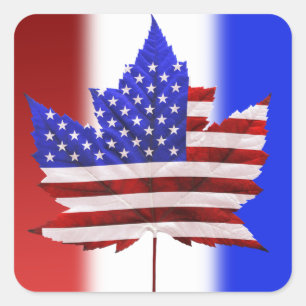 Canada USA Stickers Amerikaanse Canadese Vlag Stic
