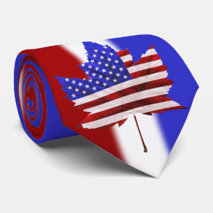 Canada USA Stropdassen personaliseren Amerikaanse 