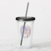 Canada USA Tumbler US Custom Canada Souvenir Acryl Drinkbeker (Achterkant)