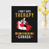 Canada Vakantie Gezegde Grappig Kaart (Gele Bloem)