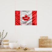 CANADA Van Zee naar Zee naar Zee Poster (Keuken)