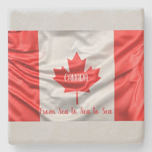 CANADA Van Zee naar Zee naar Zee Stenen Onderzetter (Voorkant)