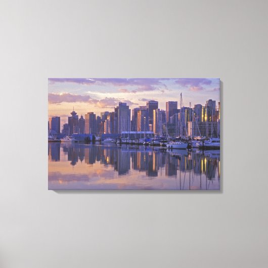 Canada, Vancouver, Brits-Columbia. Vancouver Canvas Afdruk (Voorkant)