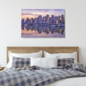 Canada, Vancouver, Brits-Columbia. Vancouver Canvas Afdruk (Insitu (Slaapkamer))