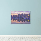 Canada, Vancouver, Brits-Columbia. Vancouver Canvas Afdruk (Insitu (Houten vloer))