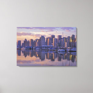 Canada, Vancouver, Brits-Columbia. Vancouver Canvas Afdruk