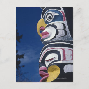 Canada, Vancouver, Stanley Park, totempaal, Briefkaart