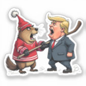 Canada vecht tegen Trump Sticker (Voorkant)