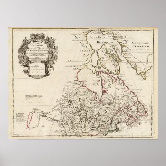 Canada, Verenigde Staten, Noord-Amerika Poster (Voorkant)