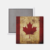 Canada / vergruisde Vlag Magneet (Voorkant / Achterkant)