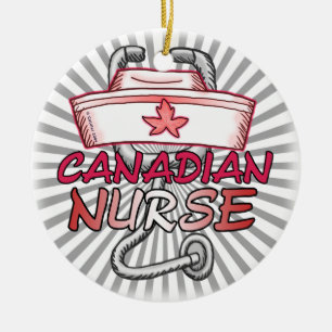Canada verpleegster keramisch ornament