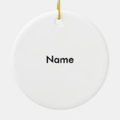 Canada verpleegster keramisch ornament (Achterkant)