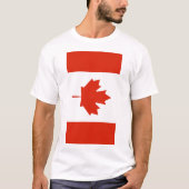 Canada Verticale vlag T-shirt (Voorkant)