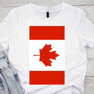 Canada Verticale vlag T-shirt