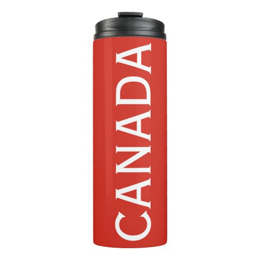 Canada Vetgedrukte tekst Thermosbeker (Voorkant)