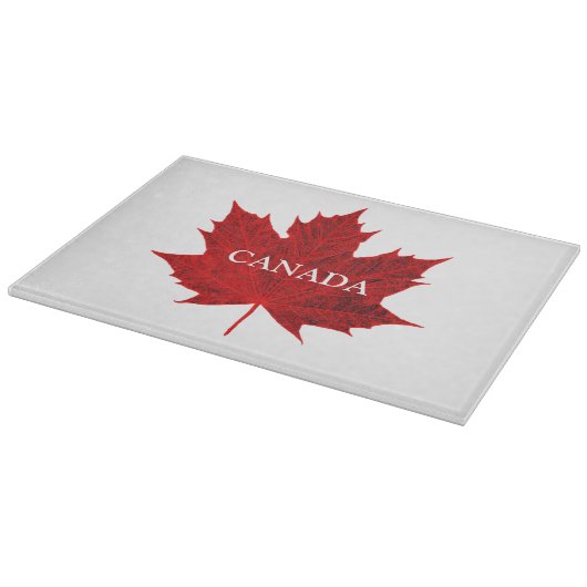 CANADA-Vibrant Red Maple Leaf/ Snijplank (Hoek)