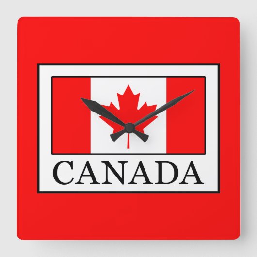 Canada Vierkante Klok (Voorkant)