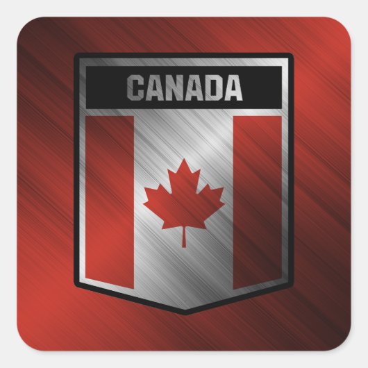 Canada Vierkante Sticker (Voorkant)