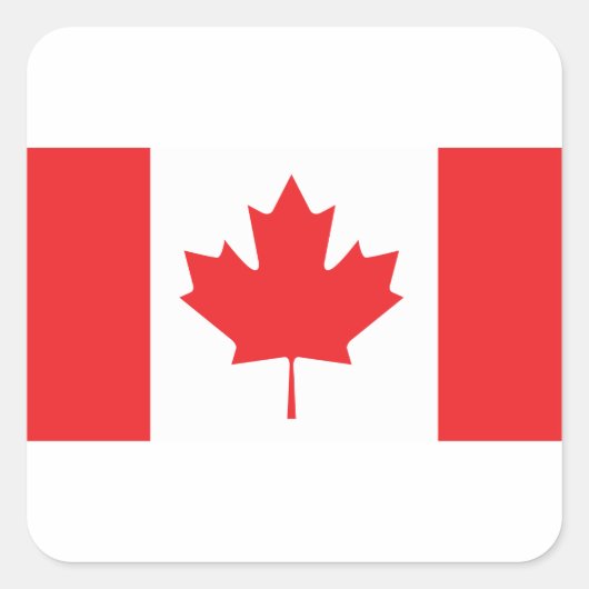 Canada Vierkante Sticker (Voorkant)