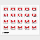 Canada Vierkante Sticker (Vel)