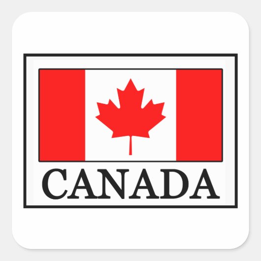 Canada Vierkante Sticker (Voorkant)
