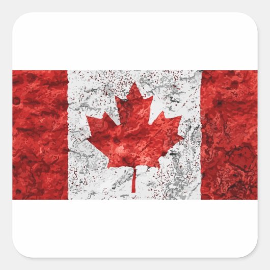 canada vierkante sticker (Voorkant)
