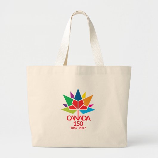 Canada viert 150 jaar. grote tote bag (Voorkant)