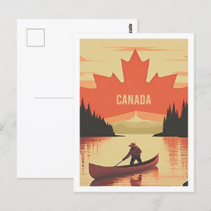 Canada Vintage Beroemde Reisplaats Briefkaart