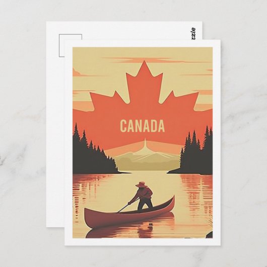 Canada Vintage Beroemde Reisplaats Briefkaart (Voorkant / Achterkant)