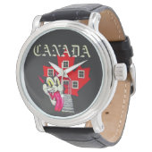 CANADA VINTAGE CAT HORLOGE (Gekanteld)