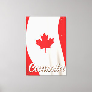 Canada Vintage-poster voor Vintage-reizen Canvas Afdruk