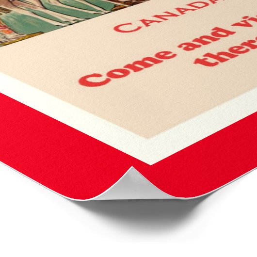 Canada, vintage-reis poster (Hoek)