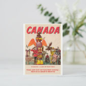 Canada Vintage Travel Briefkaart (Staand voorkant)