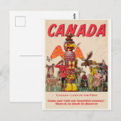 Canada Vintage Travel Briefkaart (Voorkant / Achterkant)