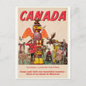 Canada Vintage Travel Briefkaart (Voorkant)