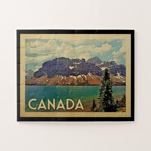 Canada Vintage Travel Legpuzzel (Horizontaal)