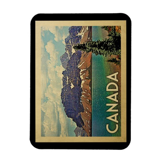 Canada Vintage Travel Magneet (Verticaal)