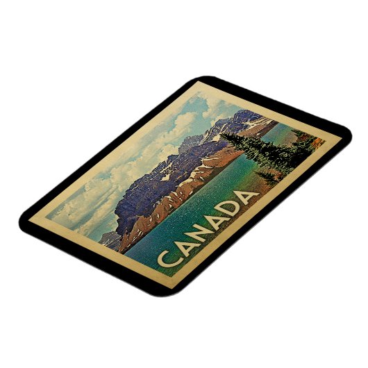 Canada Vintage Travel Magneet (Linkerzijde)