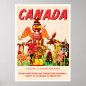 Canada Vintage Travel Poster (Voorkant)