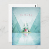 Canada Vintage Travel Poster - Art Briefkaart (Voorkant / Achterkant)