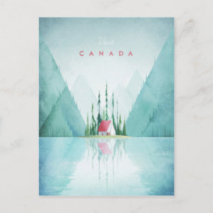 Canada Vintage Travel Poster - Art Briefkaart