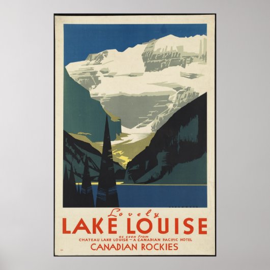Canada Vintage Travel Poster en Retro Prints (Voorkant)