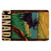 Canada Vintage Travel Poster Magneet (Horizontaal)