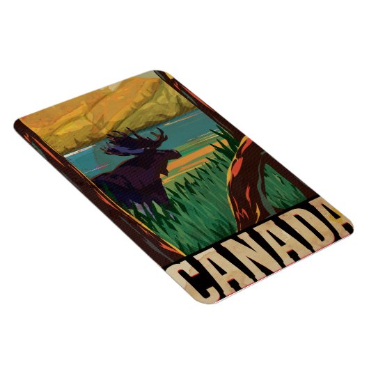 Canada Vintage Travel Poster Magneet (Rechterzijde)