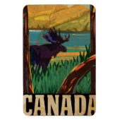 Canada Vintage Travel Poster Magneet (Verticaal)
