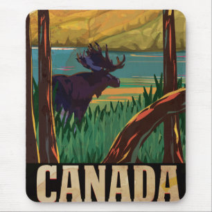 Canada Vintage Travel Poster Muismat