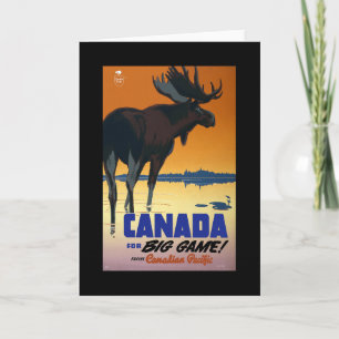 Canada Vintage Travel Poster op kaarten, Briefkaar Kaart