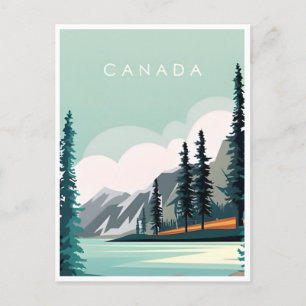 Canada Vintage Travel vuurtoren retro alberta Briefkaart